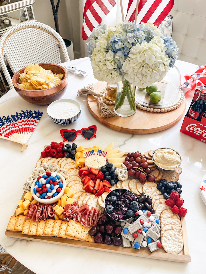 4th of july cheeseboard