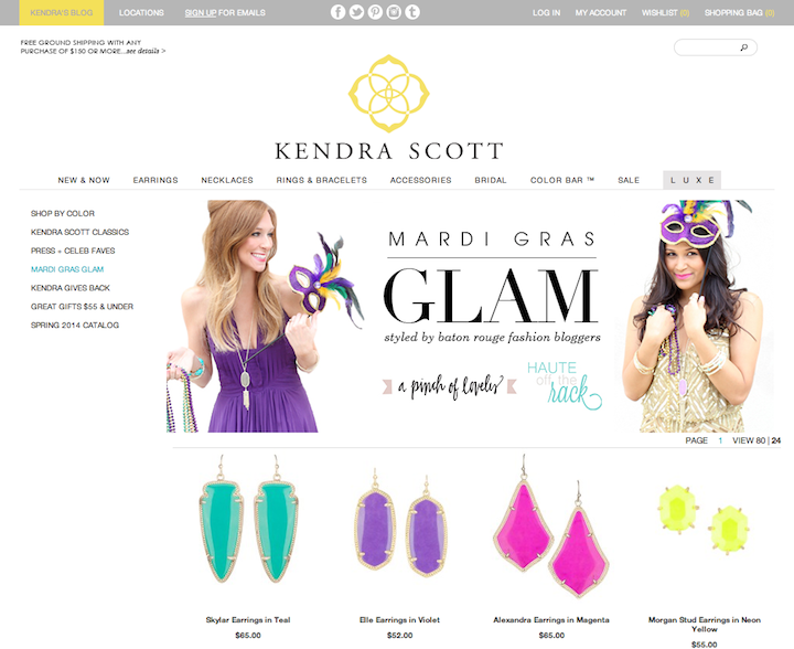 press KS mardi gras glam