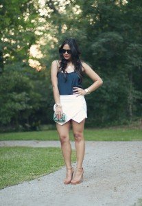 Navy Tank With a Twist - Haute Off The Rack