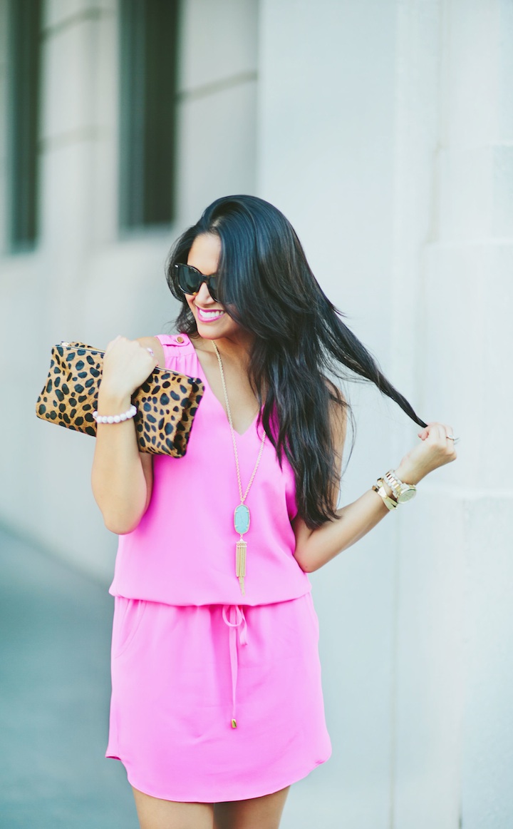 hot-pink-mini-dress