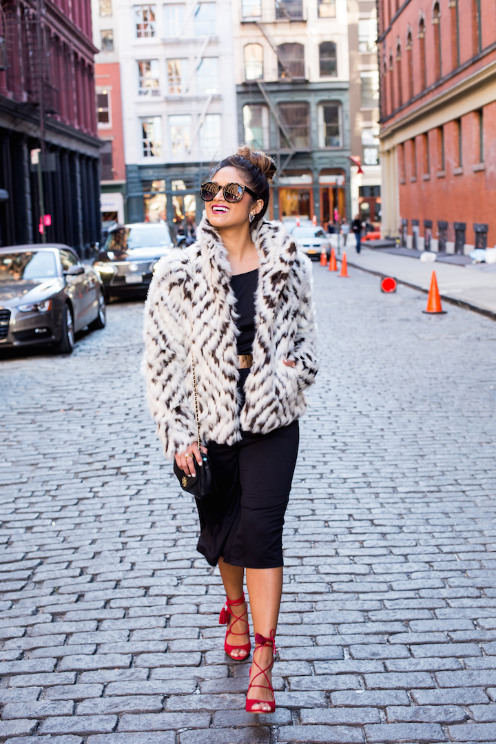 Two Ways To Wear Faux Fur Jackets - Haute Off The Rack