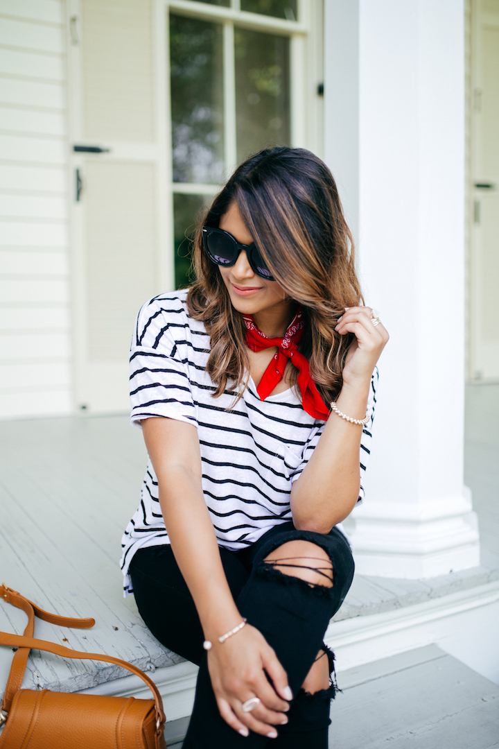 Red bandana dress old hot sale navy