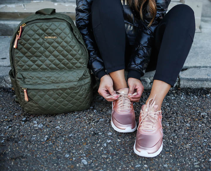 rose gold nike air backpack