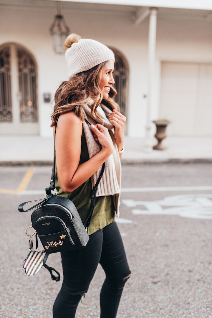 Influencer backpack shop henri bendel