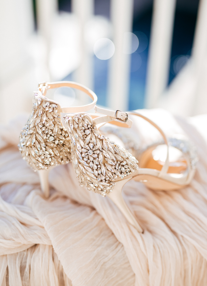 jeweled wedding heels