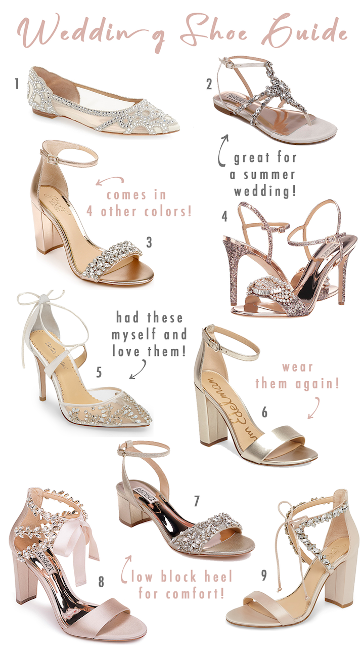 flat embellished wedding shoes