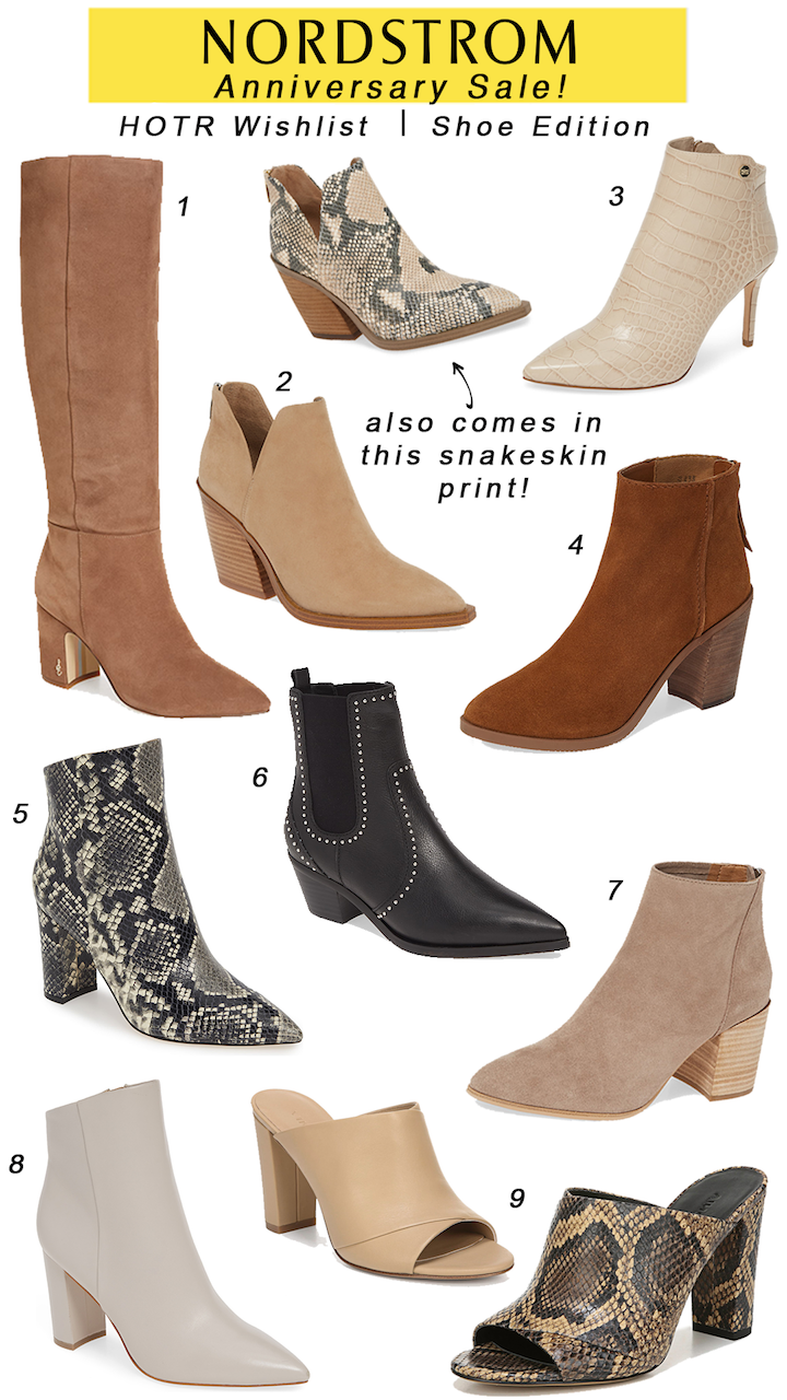 snakeskin booties nordstrom