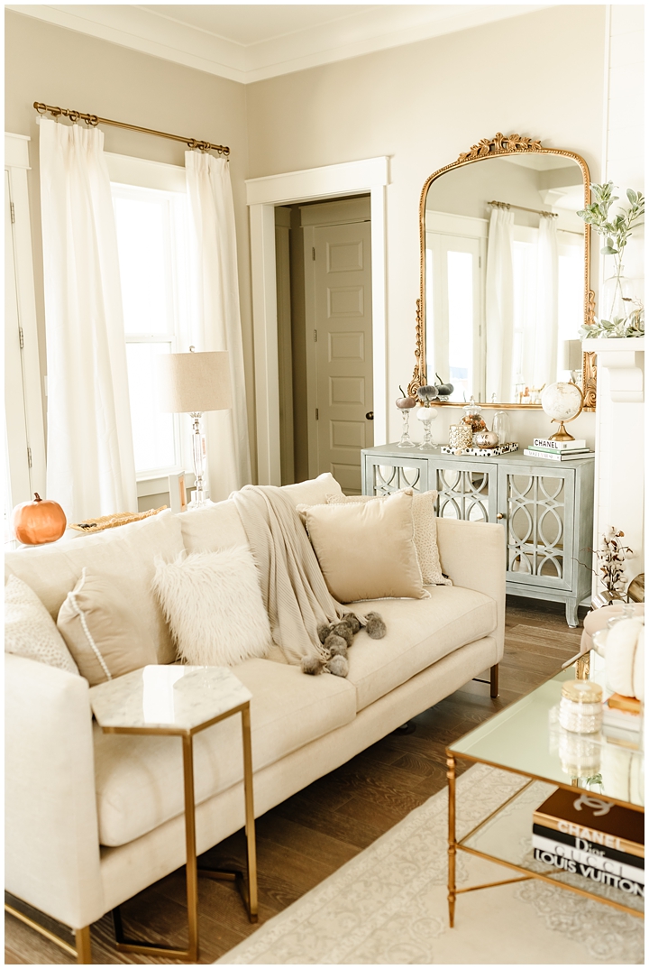 How I Cozied Up My Living Room For Fall With At Home - Haute Off