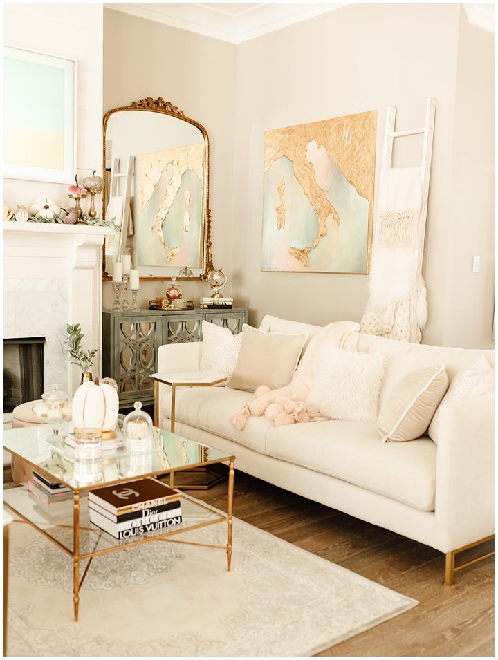 How I Cozied Up My Living Room For Fall With At Home - Haute Off