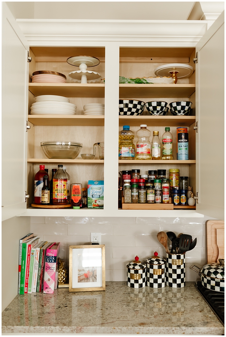 organized spice rack