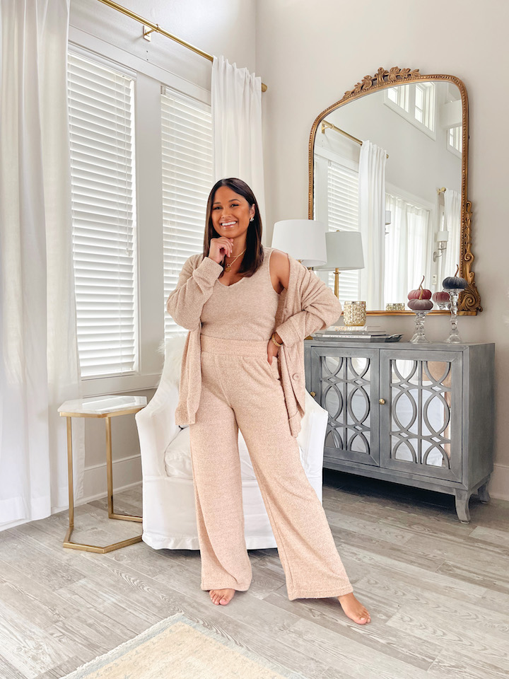 neutral loungewear set