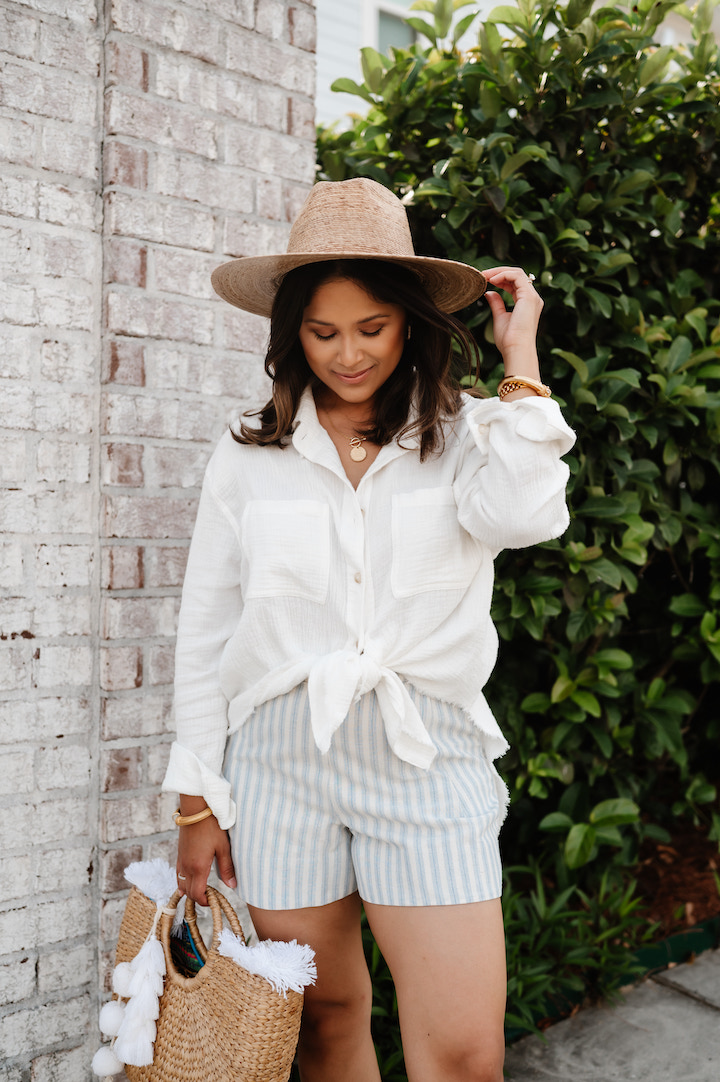 The Gauze Button Front Shirt You Need This Spring - Haute Off The Rack